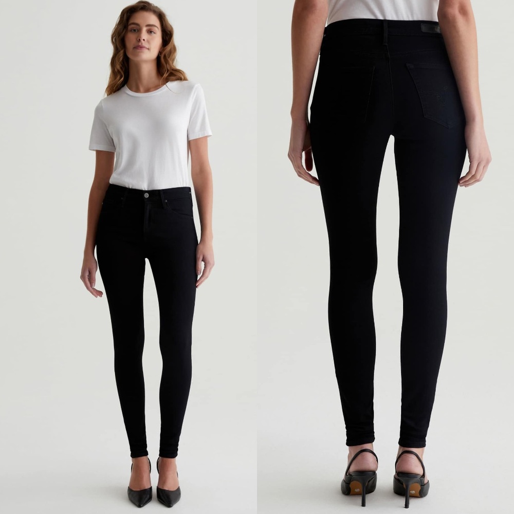 AG Black The Farrah High Rise Skinny Jeans SZ 26
